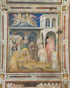 The Death of St. Martin, from the Life of St. Martin, c.1322-26 (fresco) The Death of St. Martin, from the Life of St. Martin, c.1322-26 (fresco)