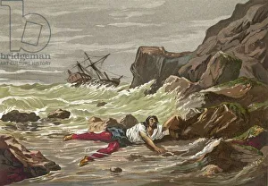Death of Vesalius in a shipwreck on his return from the Holy Land Death of Vesalius in a shipwreck on his return from the Holy Land