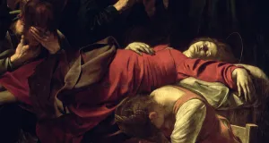 The Death of the Virgin, 1605-06 (oil on canvas) (detail of 3678) The Death of the Virgin, 1605-06 (oil on canvas) (detail of 3678)