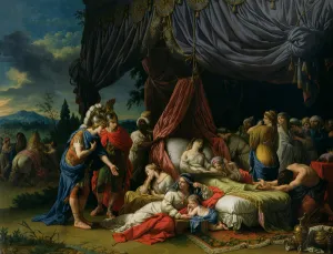 The Death of the Wife of Darius III (399-330 BC) 1785 (oil on canvas) The Death of the Wife of Darius III (399-330 BC) 1785 (oil on canvas)