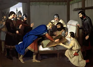 The Death of Wilfred the Hairy (oil on canvas) The Death of Wilfred the Hairy (oil on canvas)
