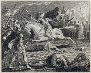 Decius sacrificing himself for Rome, 297 BC (engraving) Decius sacrificing himself for Rome, 297 BC (engraving)