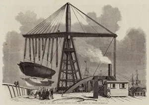 Deck of the Great Floating Derrick during the Lifting of Wrecks (engraving) Deck of the Great Floating Derrick during the Lifting of Wrecks (engraving)