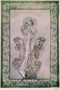 Decorative Panel for Edmond Rostands La Princesse Lointaine with Sarah Bernhardt Decorative Panel for Edmond Rostands La Princesse Lointaine with Sarah Bernhardt