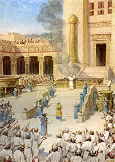 Newborn Collection: The dedication of the Temple in Jerusalem built by King Solomon - Bible