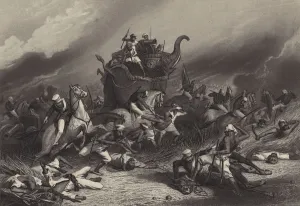 Defeat of the Peishwa's army before Jhansi by General Rose, 1 April 1858 (engraving) Defeat of the Peishwa's army before Jhansi by General Rose, 1 April 1858 (engraving)