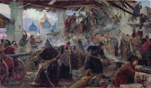 The Defence of the Trinity Sergius Cloister in Zagorsk, 1892 (oil on canvas) The Defence of the Trinity Sergius Cloister in Zagorsk, 1892 (oil on canvas)