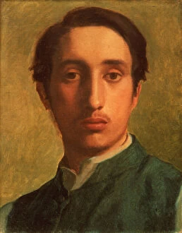 Degas in a Green Jacket, c.1856 (oil on canvas)
