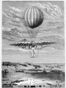 Deghen (Degen) apparatus for the direction of aerostats in 1812 - in '" Deghen (Degen) apparatus for the direction of aerostats in 1812 - in '"