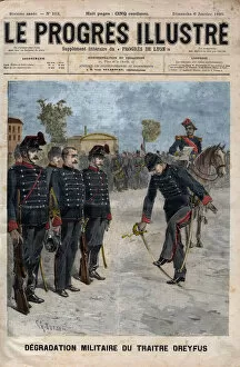 Degradation of Alfred Dreyfus - Dreyfus case: The degradation of Alfred Dreyfus in the courtyard of the Military School