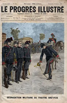 Degradation of Alfred Dreyfus - Dreyfus case: The degradation of Alfred Dreyfus in the courtyard of the Military School Degradation of Alfred Dreyfus - Dreyfus case: The degradation of Alfred Dreyfus in the courtyard of the Military School