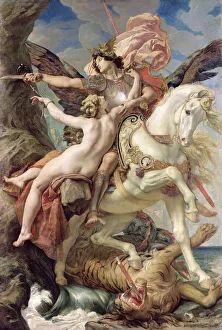 The Deliverance: Ruggiero and Angelica, 1876 (oil on canvas) The Deliverance: Ruggiero and Angelica, 1876 (oil on canvas)