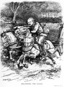 Delivering the Goods, 1915 (engraving) Delivering the Goods, 1915 (engraving)