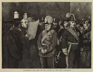 Delivering the Keys of the Tower to the New Constable (engraving)