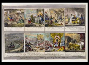 Impoverished Gallery: Democracy, or a Sketch of the Life of Buonaparte, published by Hannah Humphrey in 1800
