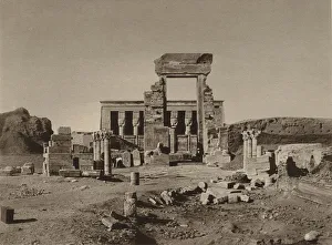 Dendera, General View of the Temple of the Goddess Hathor (b/w photo) Dendera, General View of the Temple of the Goddess Hathor (b/w photo)
