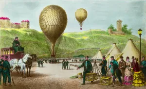 Departing a balloon post and passenger pigeons at the Paris siege in 1870 Departing a balloon post and passenger pigeons at the Paris siege in 1870