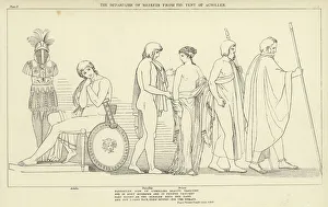 The Departure of Briseis from the Tent of Achilles (engraving) The Departure of Briseis from the Tent of Achilles (engraving)
