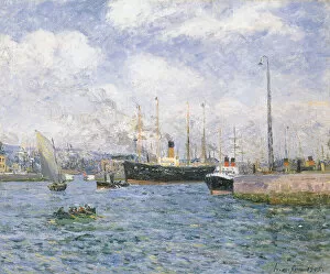 Impasto Gallery: Departure from Havre, 1905 (oil on canvas)