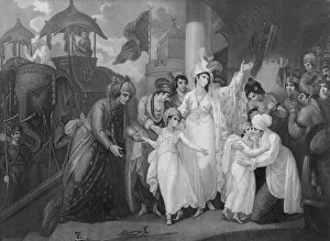 The Departure of the Sons of Tippoo from the Zenana, 1793 (etching) The Departure of the Sons of Tippoo from the Zenana, 1793 (etching)