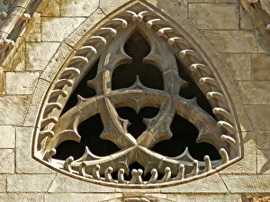 Images Dated 24th June 2012: Depicting a rosette / trefoil on the west facade