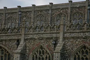 Depicting a detail on the south side of the church Depicting a detail on the south side of the church