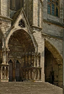 Images Dated 24th June 2012: Depicting the southern door in the west facade