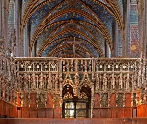 Images Dated 8th December 2012: Depicting the west screen - jube - of the choir