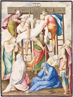 The Deposition (bodycolour on vellum heightened with gold) The Deposition (bodycolour on vellum heightened with gold)