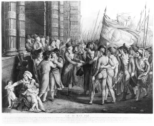 Deputies of the National Convention leaving the Assembly at the Tuileries, 31st May 1793 Deputies of the National Convention leaving the Assembly at the Tuileries, 31st May 1793
