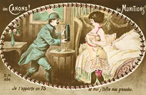 Two Sweethearts Gallery: Des Canons, Des Munitions (colour litho)