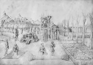 Descent from the cross and Lamentation of Christ in a landscape, from the Jacopo Descent from the cross and Lamentation of Christ in a landscape, from the Jacopo