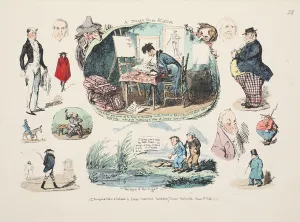 Artists Studio Gallery: A Design for an Album, pub. 1835 (hand coloured engraving)