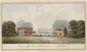 Design for the Lodges in Edensor in Chatsworth Park, 1837 (w/c on paper) Design for the Lodges in Edensor in Chatsworth Park, 1837 (w/c on paper)
