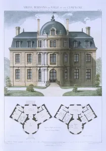 Design from Town and Country Houses Based on the Modern Houses of Paris, c Design from Town and Country Houses Based on the Modern Houses of Paris, c