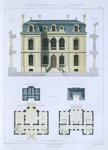 Design from Town and Country Houses Based on the Modern Houses of Paris, c Design from Town and Country Houses Based on the Modern Houses of Paris, c