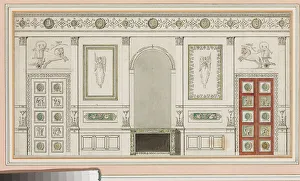 Design for wall decorations (pencil, pen & ink and wash on paper) Design for wall decorations (pencil, pen & ink and wash on paper)