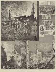 Destruction of the Alhambra Theatre (engraving) Destruction of the Alhambra Theatre (engraving)
