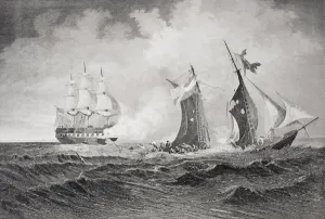 Destruction of the privateer Petrel by the St. Lawrence in 1861 Destruction of the privateer Petrel by the St. Lawrence in 1861