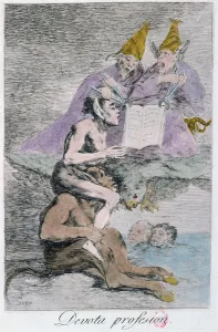 The Devout Profession, plate 70 of Los caprichos The Devout Profession, plate 70 of Los caprichos