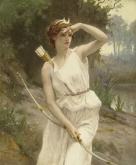 Hunters Gallery: Diana, The Huntress (oil on canvas)