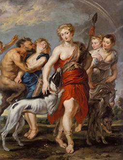 Diana and Her Nymphs on the hunt