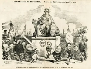 Diary pour rire, Satirique en N & B, 1849_2_24: Birthday of February 24 - President of Diary pour rire, Satirique en N & B, 1849_2_24: Birthday of February 24 - President of