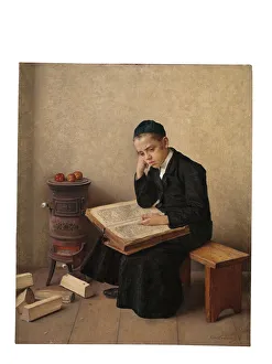 A Difficult Passage in the Talmud (oil on panel) A Difficult Passage in the Talmud (oil on panel)