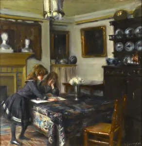 The dining room of John Singer Sargent, c.1884 (oil on canvas) The dining room of John Singer Sargent, c.1884 (oil on canvas)