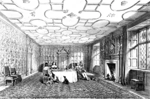 Dining Room, Levens, Westmorland, 1848 (litho) Dining Room, Levens, Westmorland, 1848 (litho)