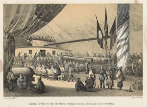 Powhatan Gallery: Dinner given to the Japanese Commissioners on board U.S.S.F