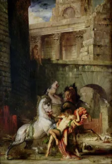Diomedes Being Eaten by his Horses, 1865 (oil on canvas) Diomedes Being Eaten by his Horses, 1865 (oil on canvas)