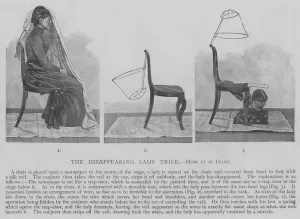 The Disappearing Lady Trick, how it is Done (engraving) The Disappearing Lady Trick, how it is Done (engraving)