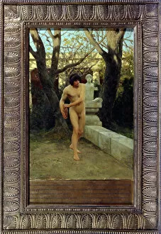 Related Images Gallery: The Discobolus, late 19th century (oil on panel)